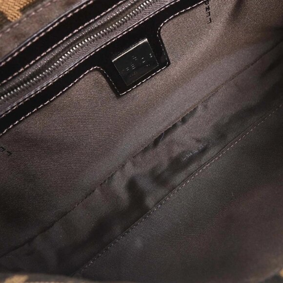 Fendi Brown Zucca Baguette Handbag - Picture 8 of 10